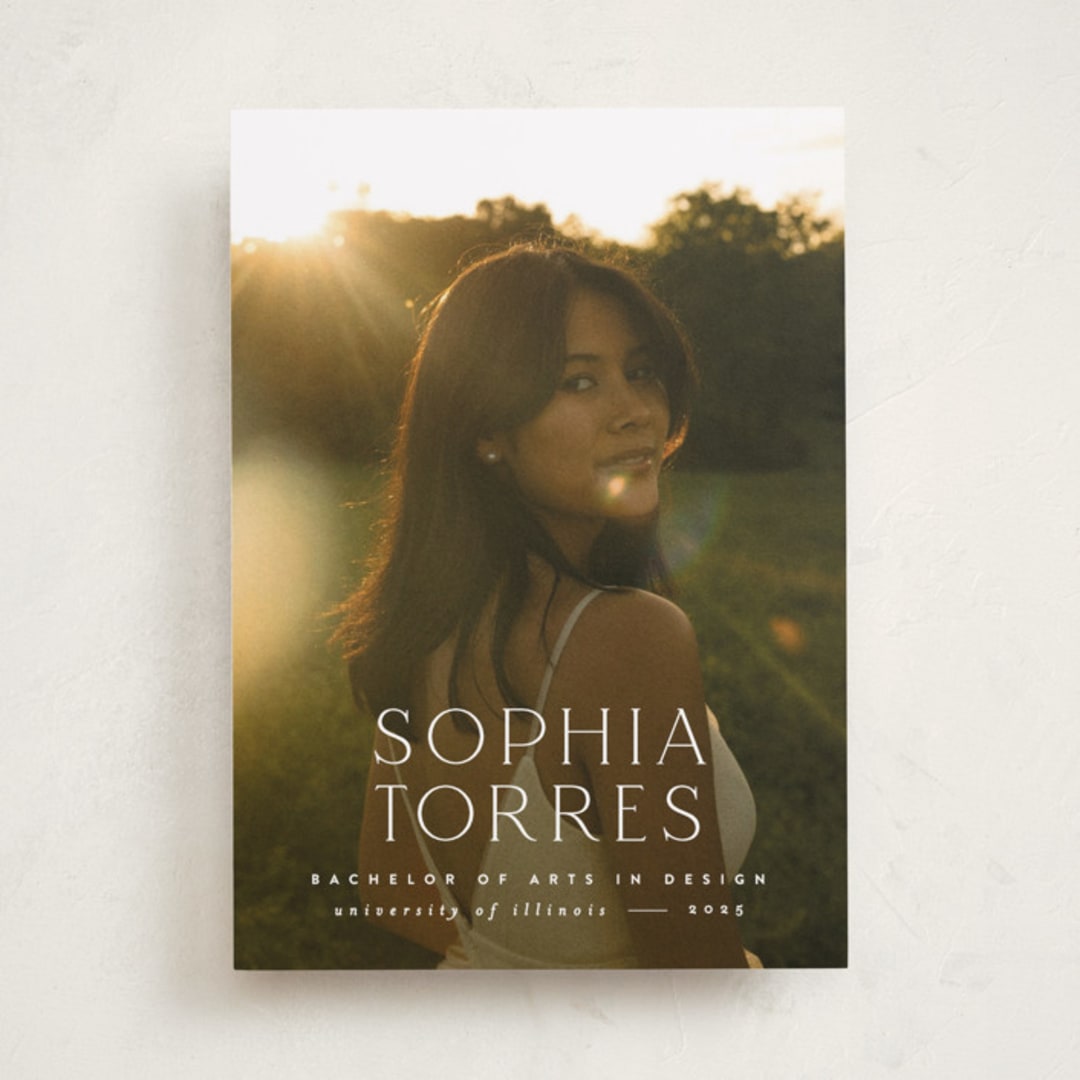 "elegant name" - Graduation Announcements in Cloud by JoAnn Jinks - Front