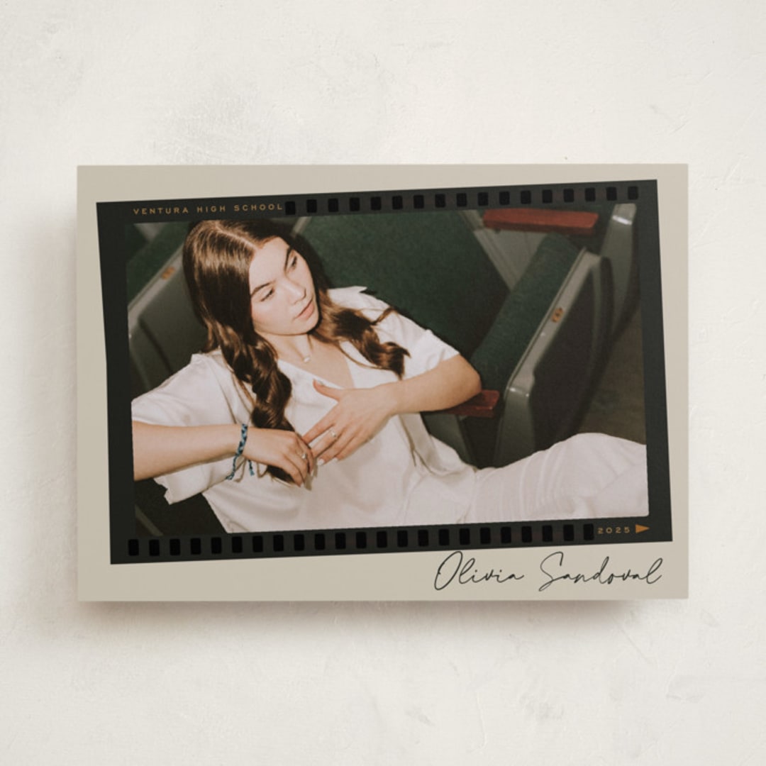 "proof sheet" - Graduation Announcements in Almond by Kamala Nahas - Front