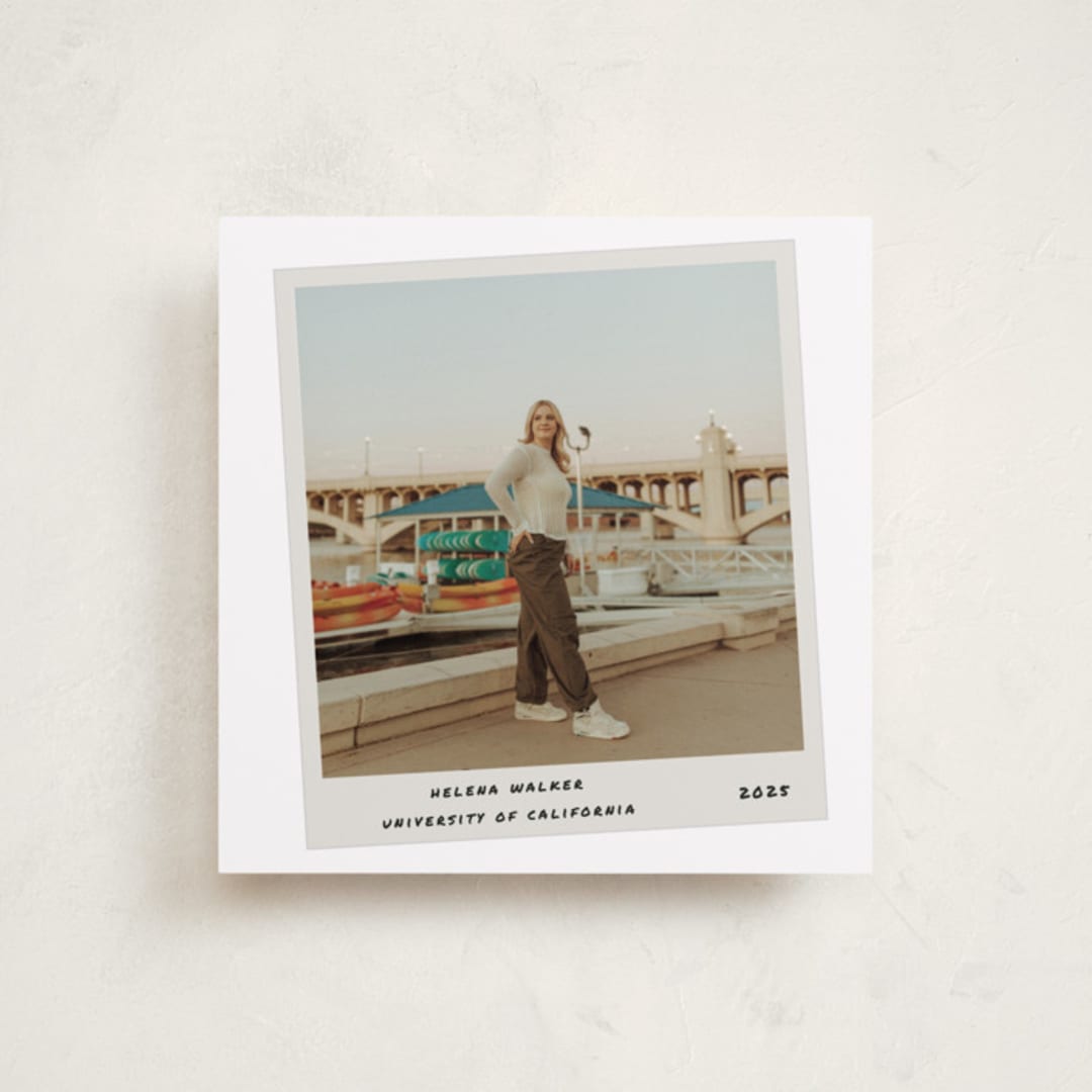 "snapshot moment" - Graduation Announcements in Vintage by Maja Cunningham - Front