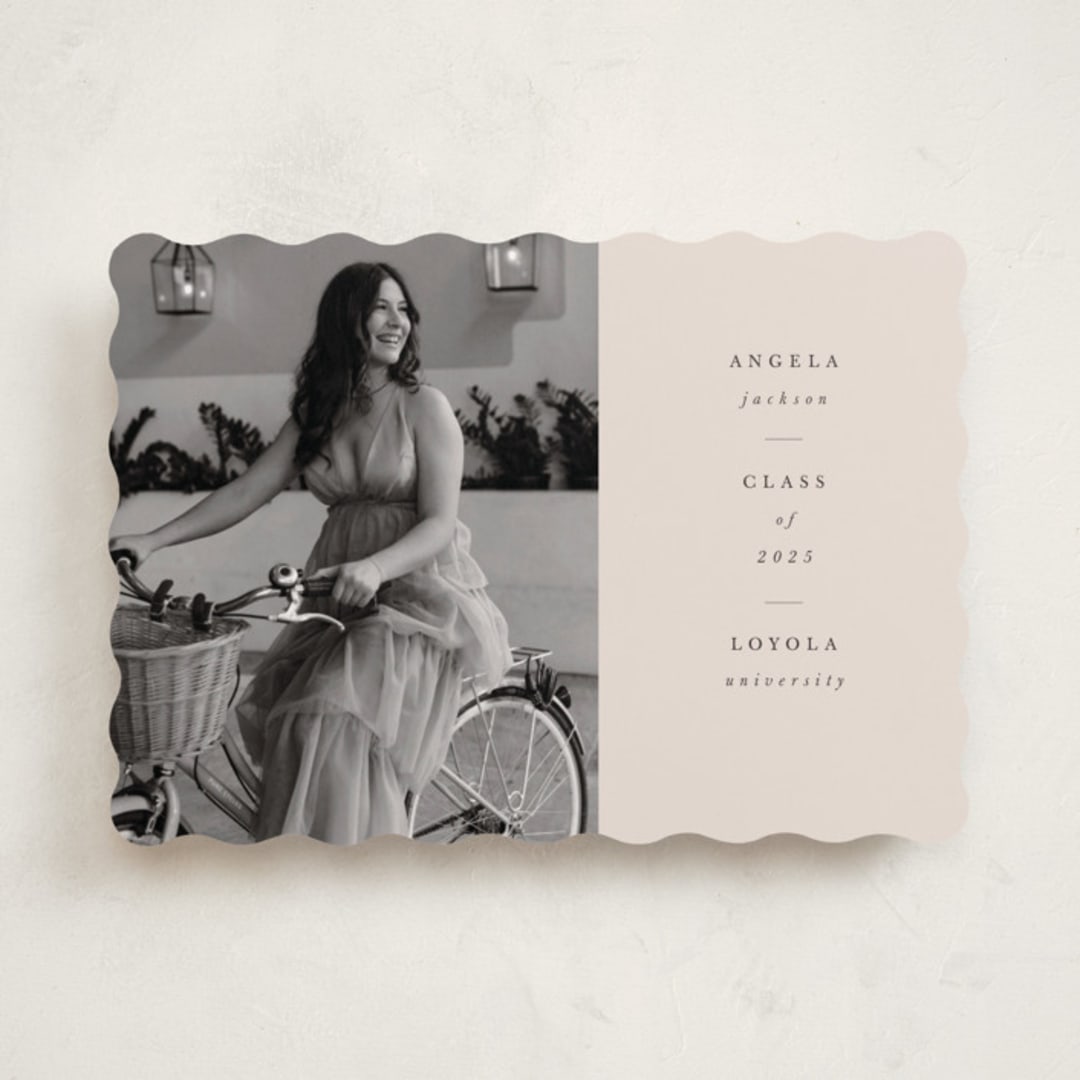 "simplicty" - Graduation Announcements in Champagne by Lori Wemple - Front