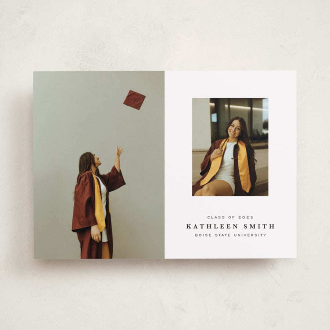 "Go Far" - Graduation Announcements in Salt by Joyce Pinheiro - Front