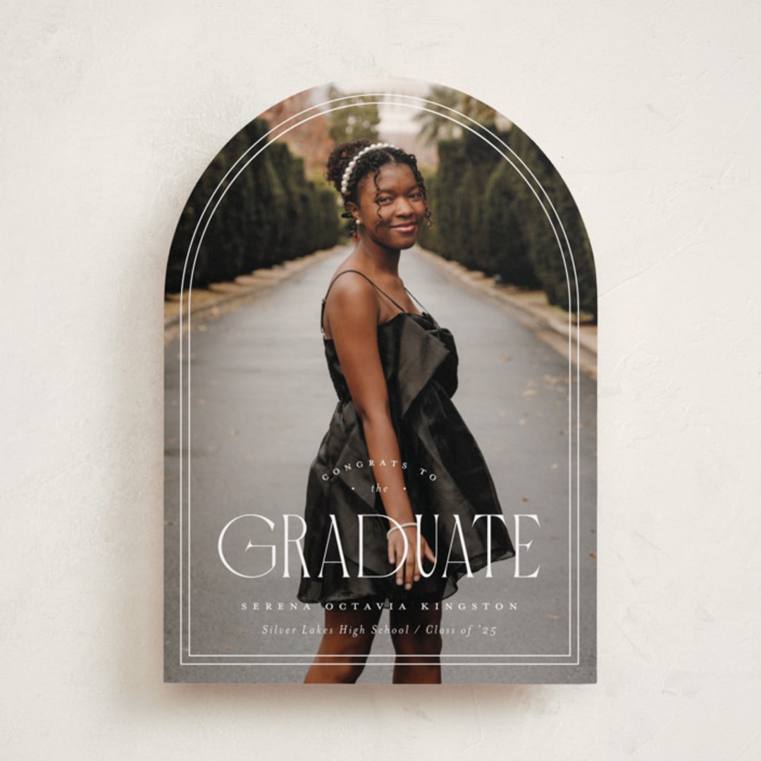 "Brilliant Day" - Graduation Announcements in Cotton by Carmia Jordaan - Front
