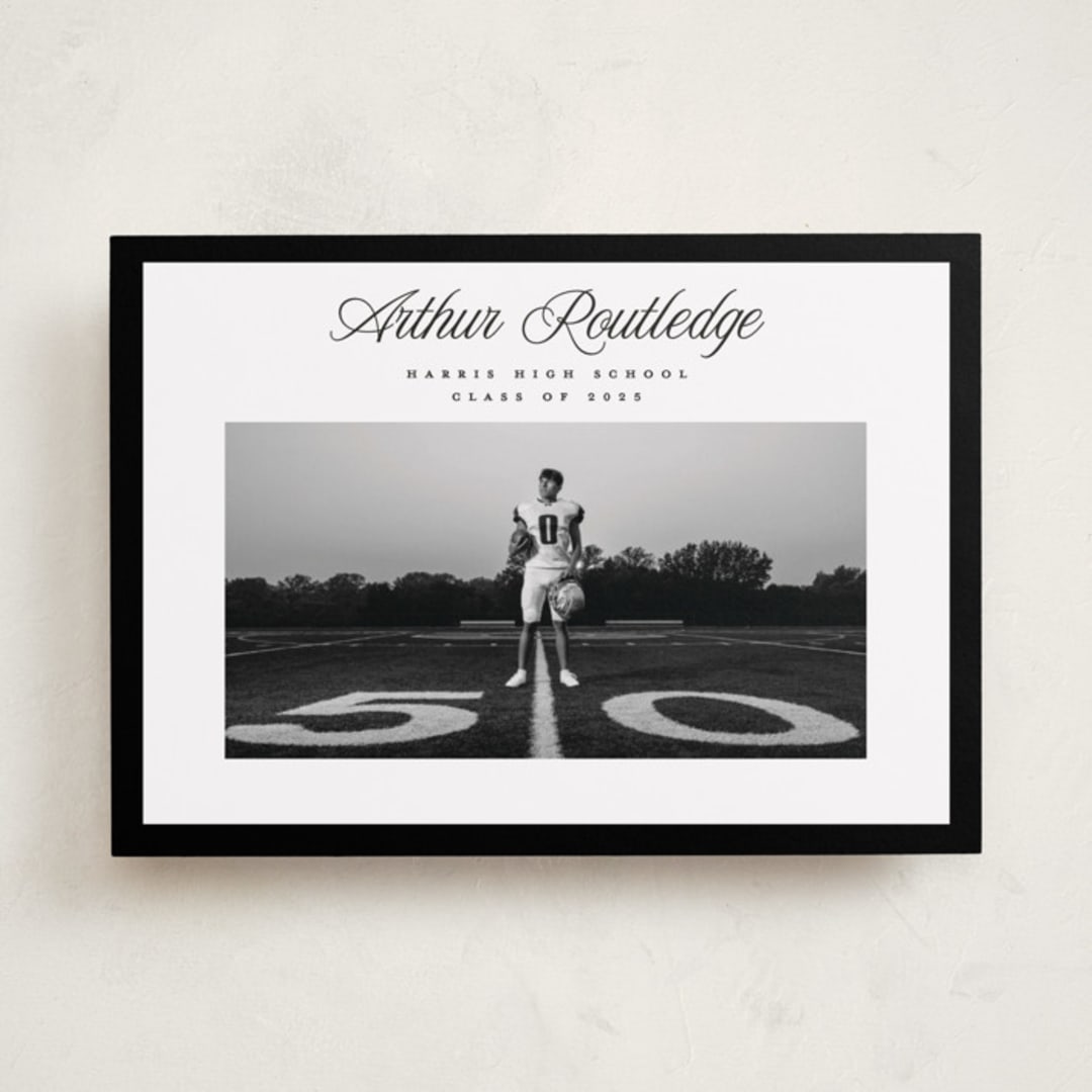 "Silo" - Graduation Announcements in Nero by Pati Cascino - Front