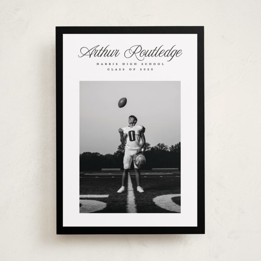 "Silo" - Graduation Announcements in Nero by Pati Cascino - Front