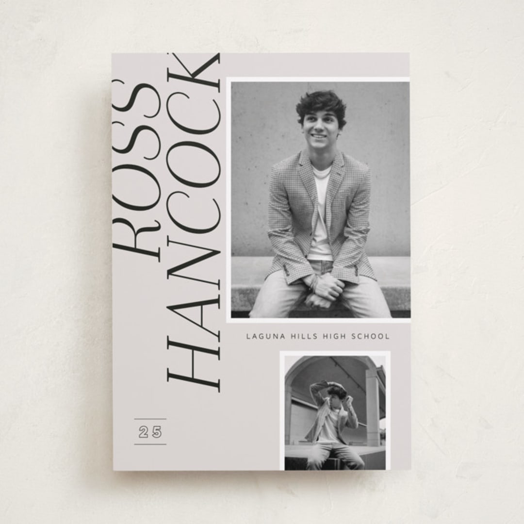 "Fashion" - Graduation Announcements in Stone by Stacey Day - Front