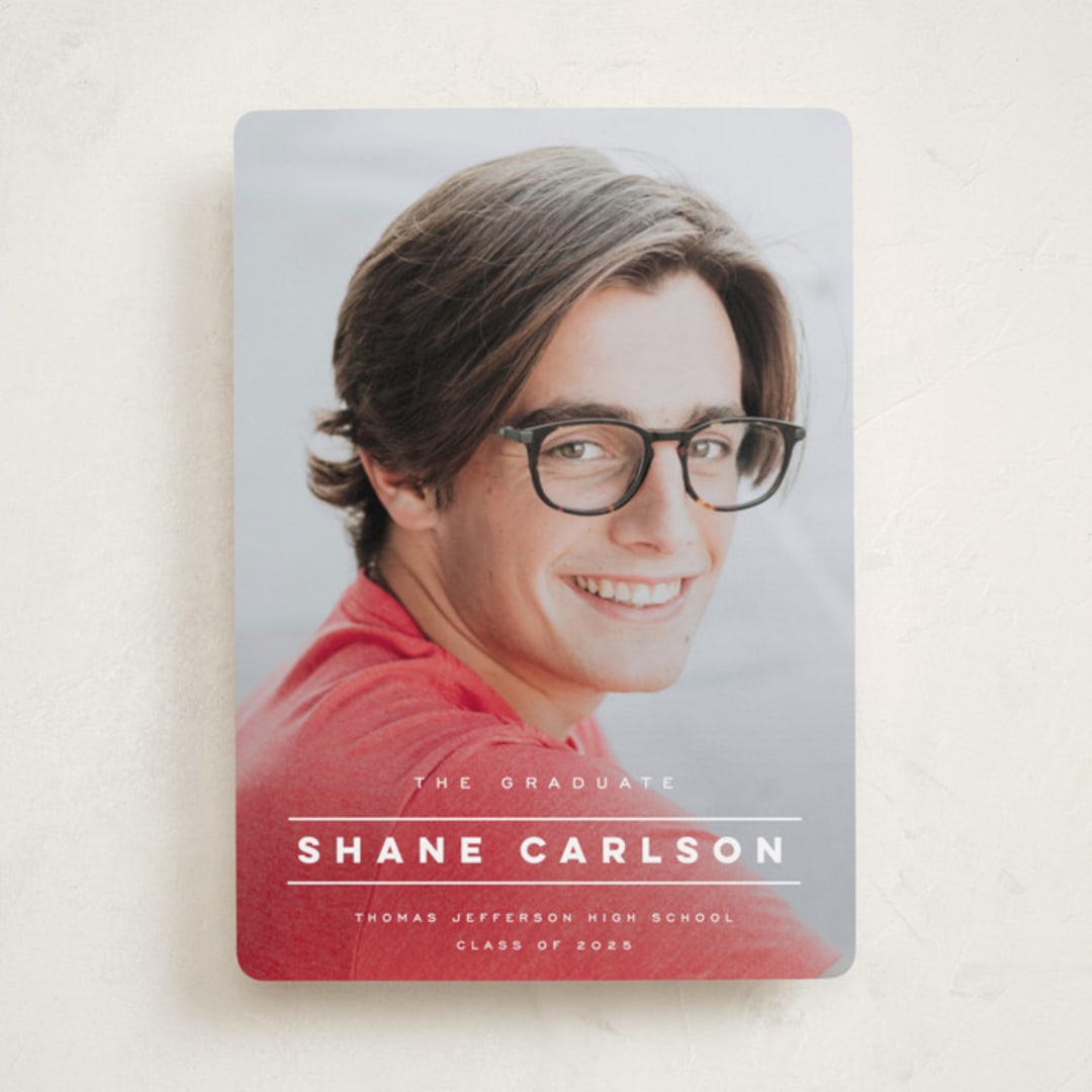 "headlined" - Graduation Announcements in Pearl by Emily Sabol Goss - Front