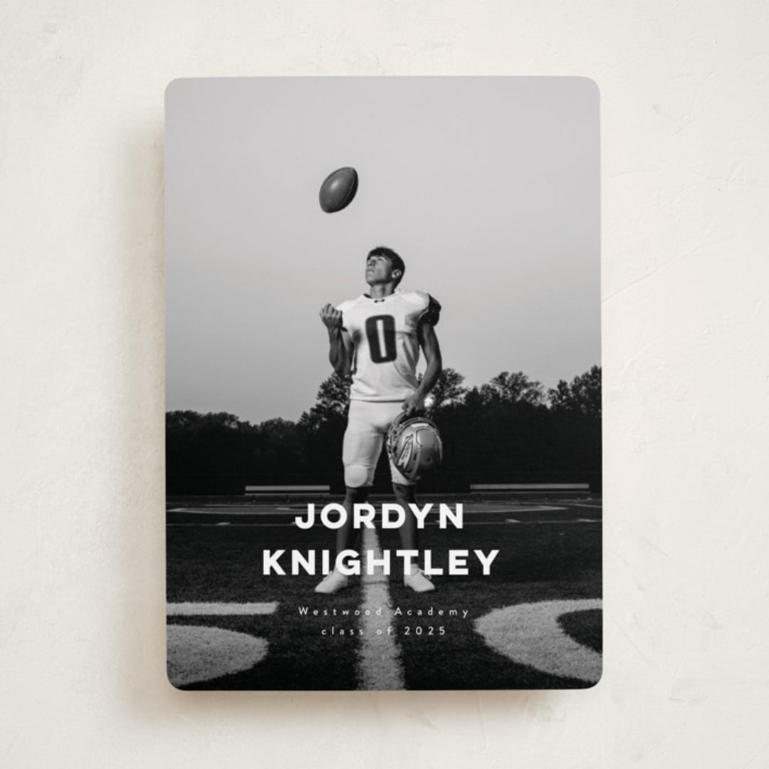 "the modernist" - Graduation Announcements in Eggshell by Benita Crandall - Front