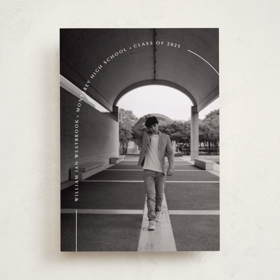 "Arc" - Graduation Announcements in Quartz by Erin Deegan - Front