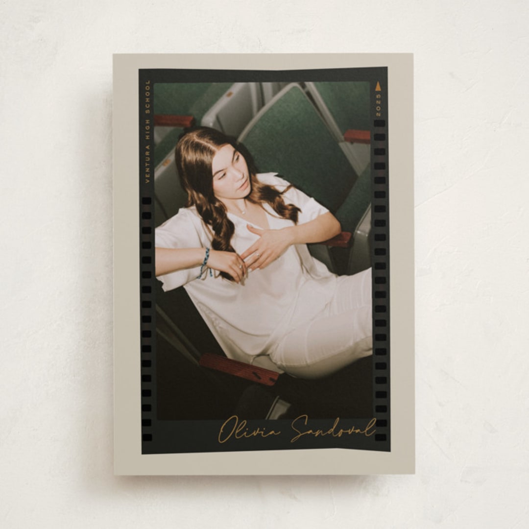 "proof sheet" - Graduation Announcements in Almond by Kamala Nahas - Front