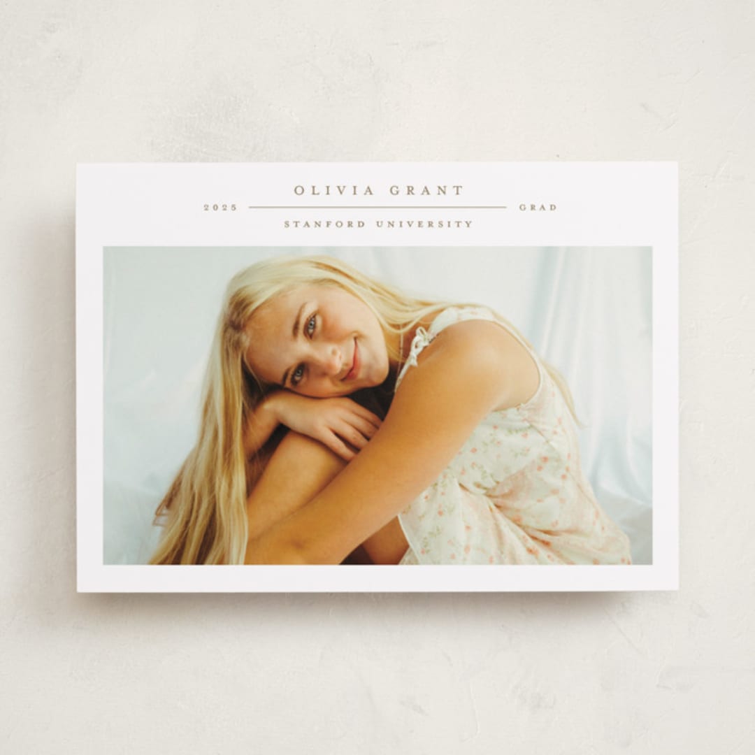 "Compass" - Graduation Announcements in Sparrow by Alexandra Cohn - Front