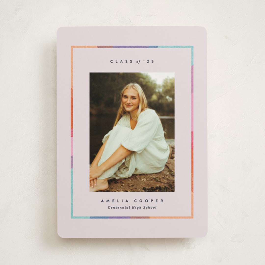 "candy rainbow" - Graduation Announcements in Petal by Carrie Moradi - Front