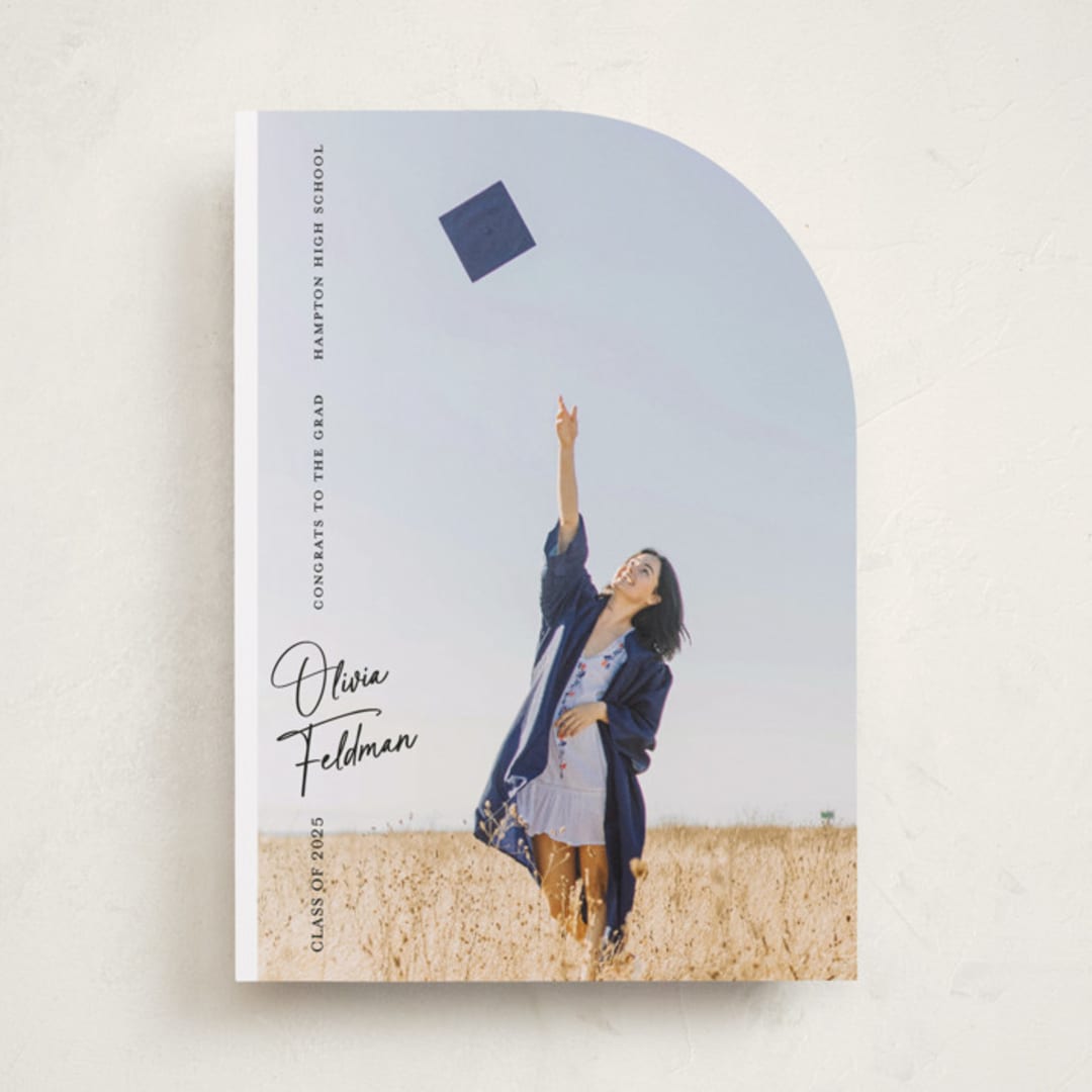 "Lift Off" - Graduation Announcements in Ink by Paper Raven Co. - Front