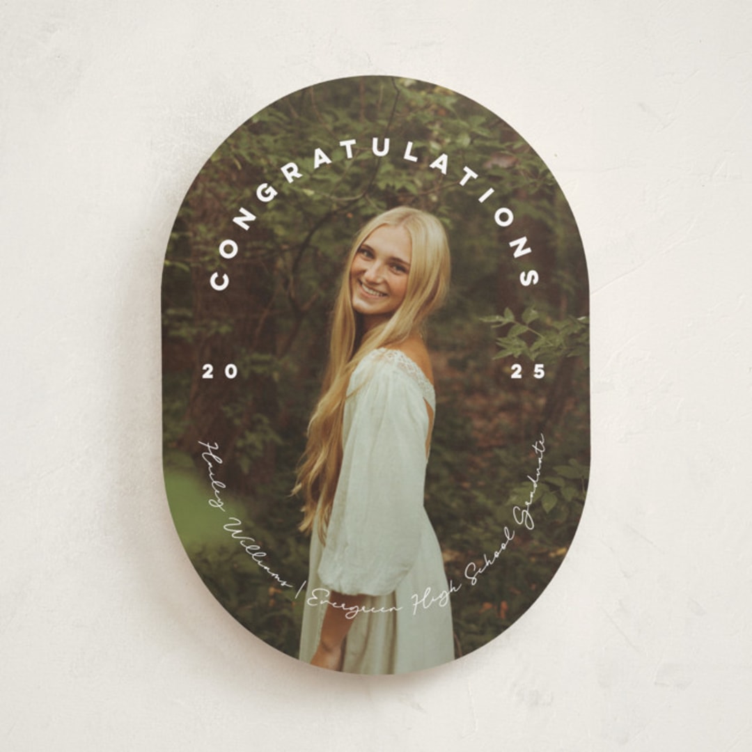 "Circlet" - Graduation Announcements in Powder by Ellis - Front