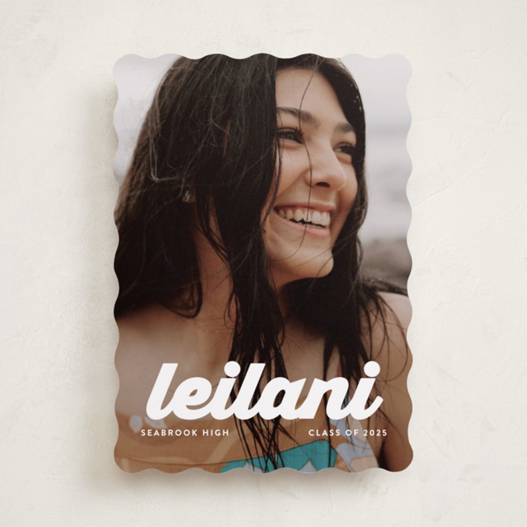 "name" - Graduation Announcements in Cloud by Lori Wemple - Front