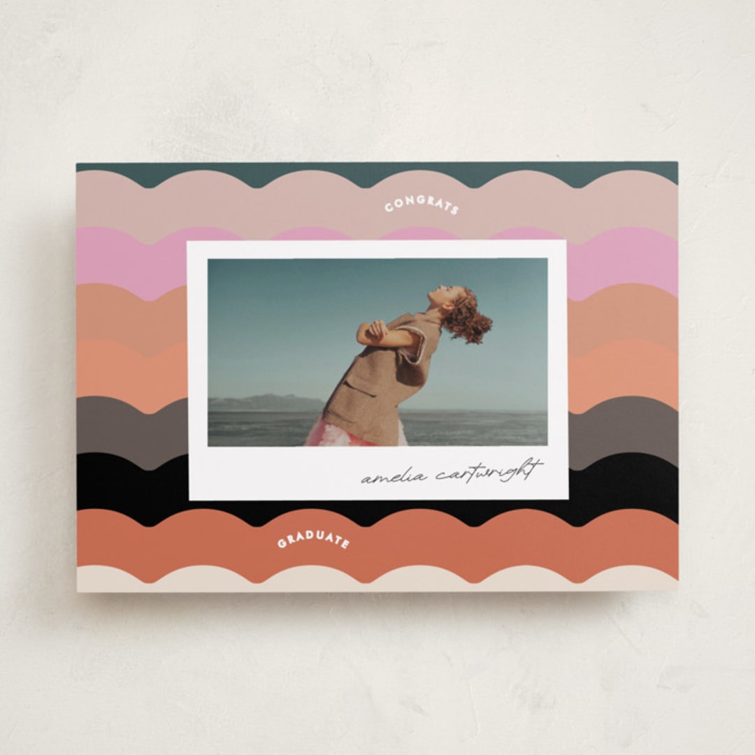"colorwave" - Graduation Announcements in Sunset by Lori Wemple - Front