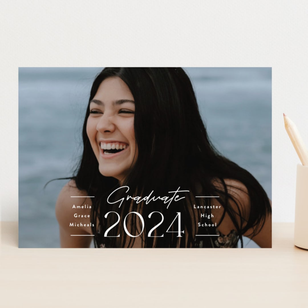 "Details" - Graduation Announcements in Cloud by Susan Asbill - Front