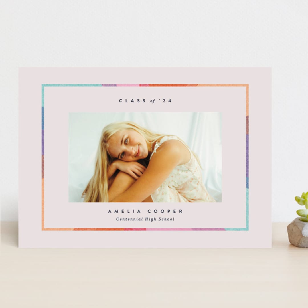"candy rainbow" - Graduation Announcements in Petal by Carrie Moradi - Front