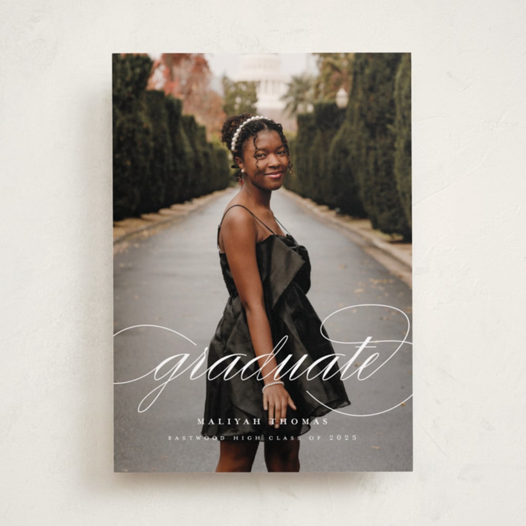 "Sol" - Graduation Announcements in Classic by letterfix - Front