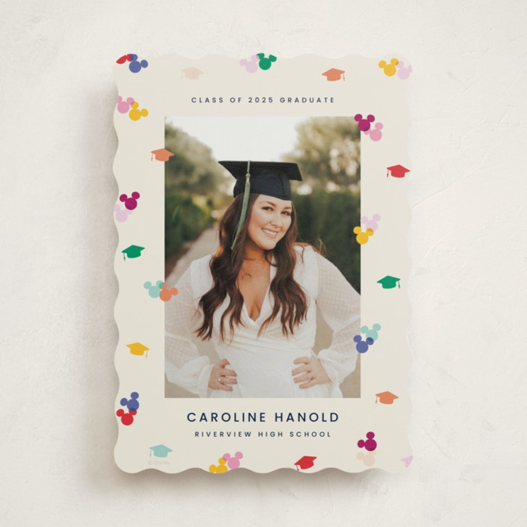 "Disney's Mickey Confetti" - Graduation Announcements in Multi by Ellen Schlegelmilch - Front
