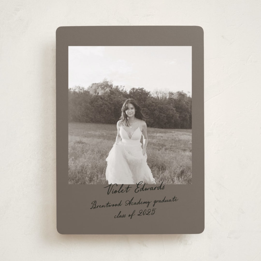 "Scrapbook" - Graduation Announcements in Earth by Sara Hicks Malone - Front