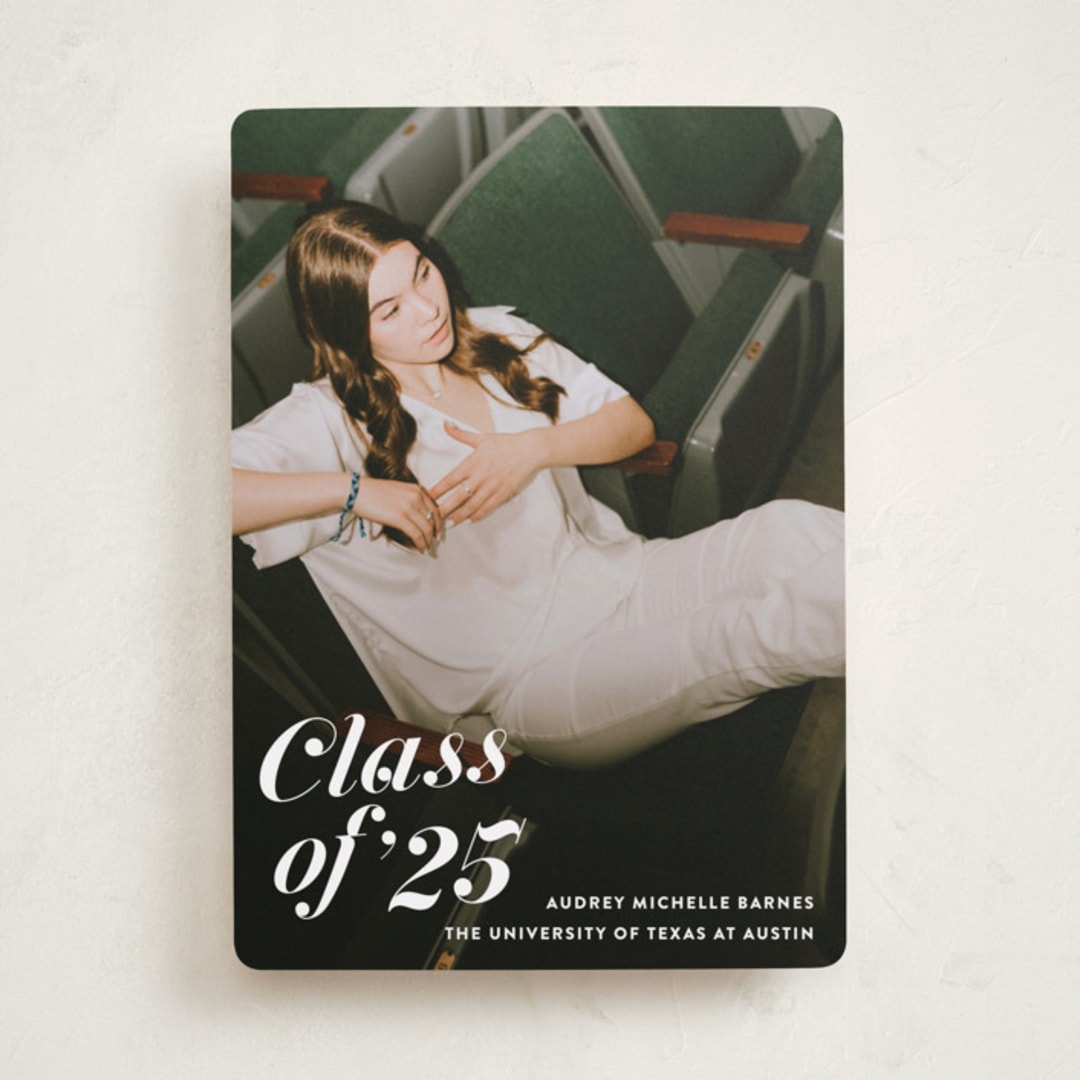 "Class Dismissed" - Graduation Announcements in Ink by Megan Davis - Front