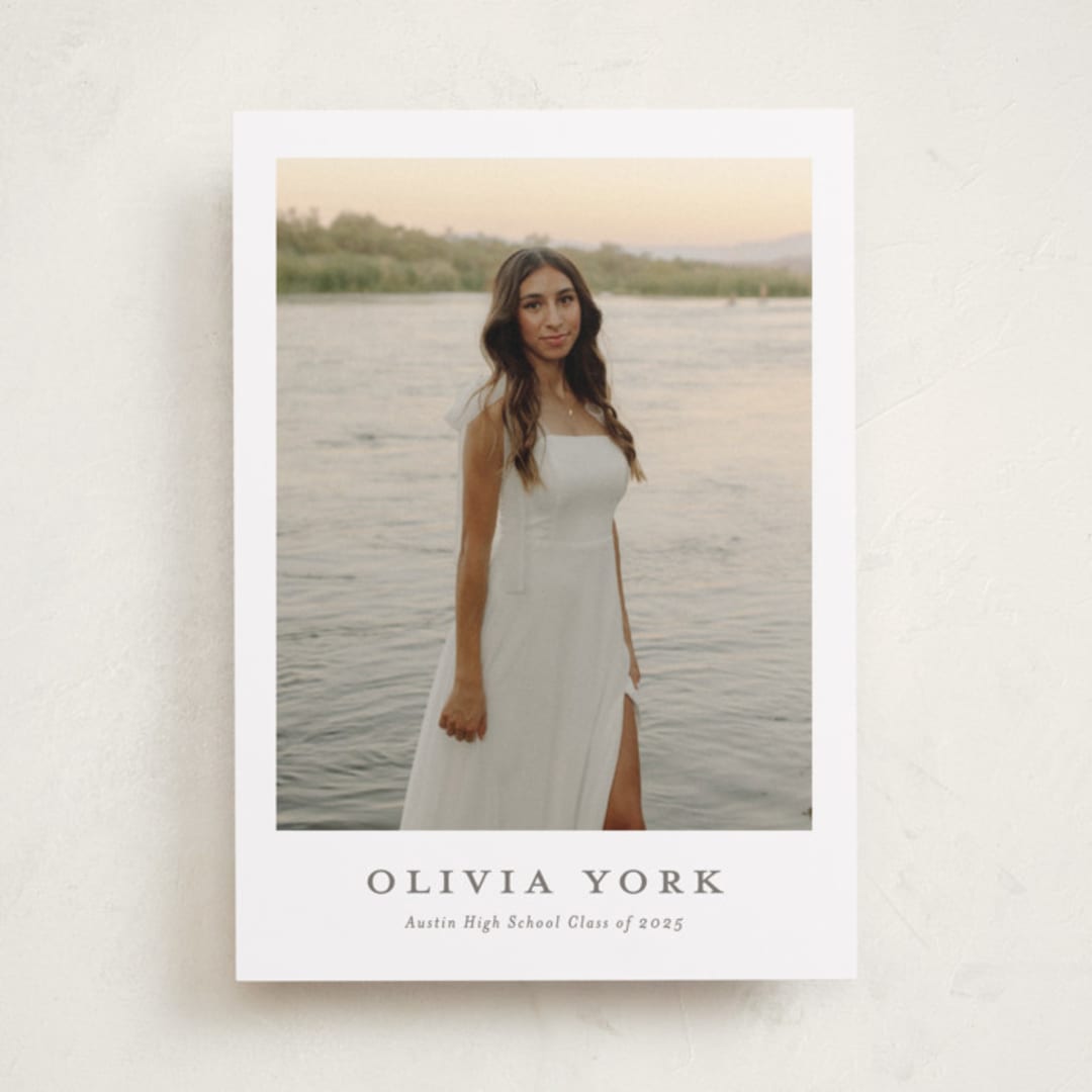 "archive" - Graduation Announcements in Snow by Sarah Curry - Front