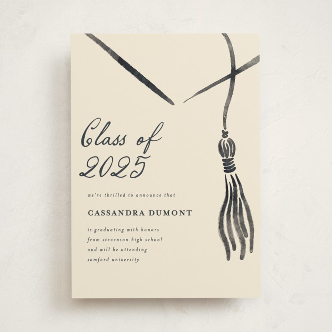 "Inked" - Graduation Announcements in Ink by Jamie Alexander - Front
