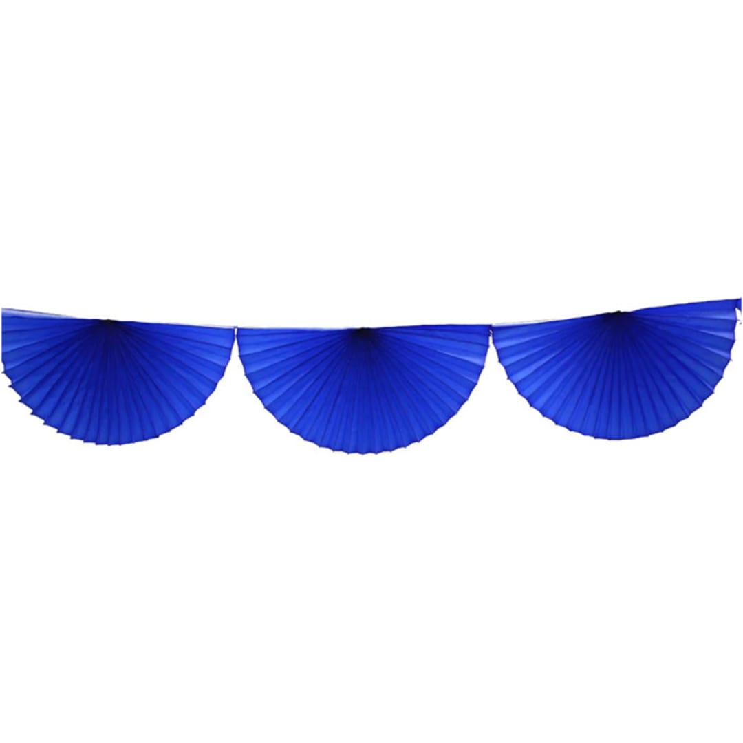 Large Tissue Bunting Garland - Dark Blue