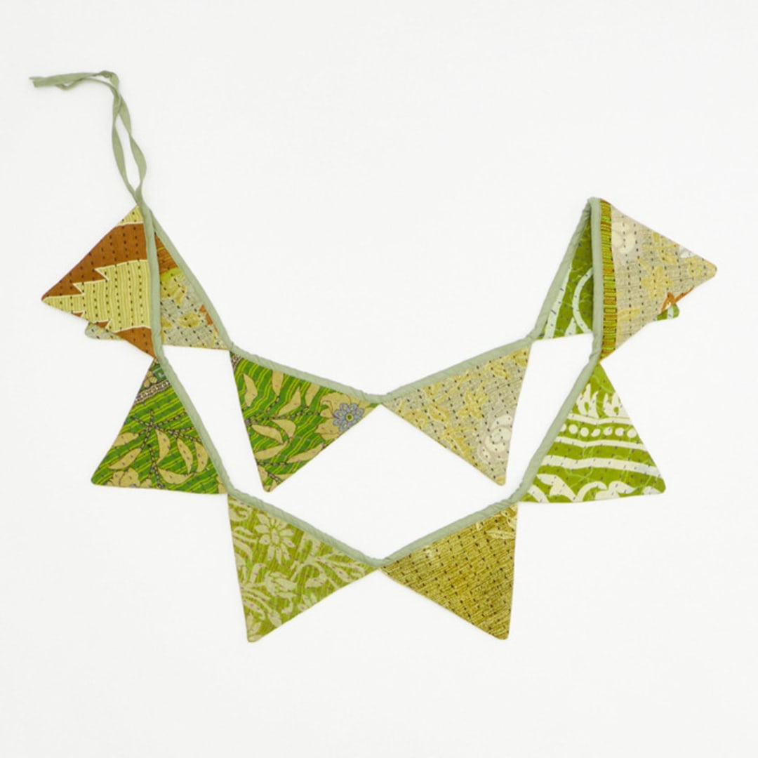Kantha Pennant Banner - No. 240210