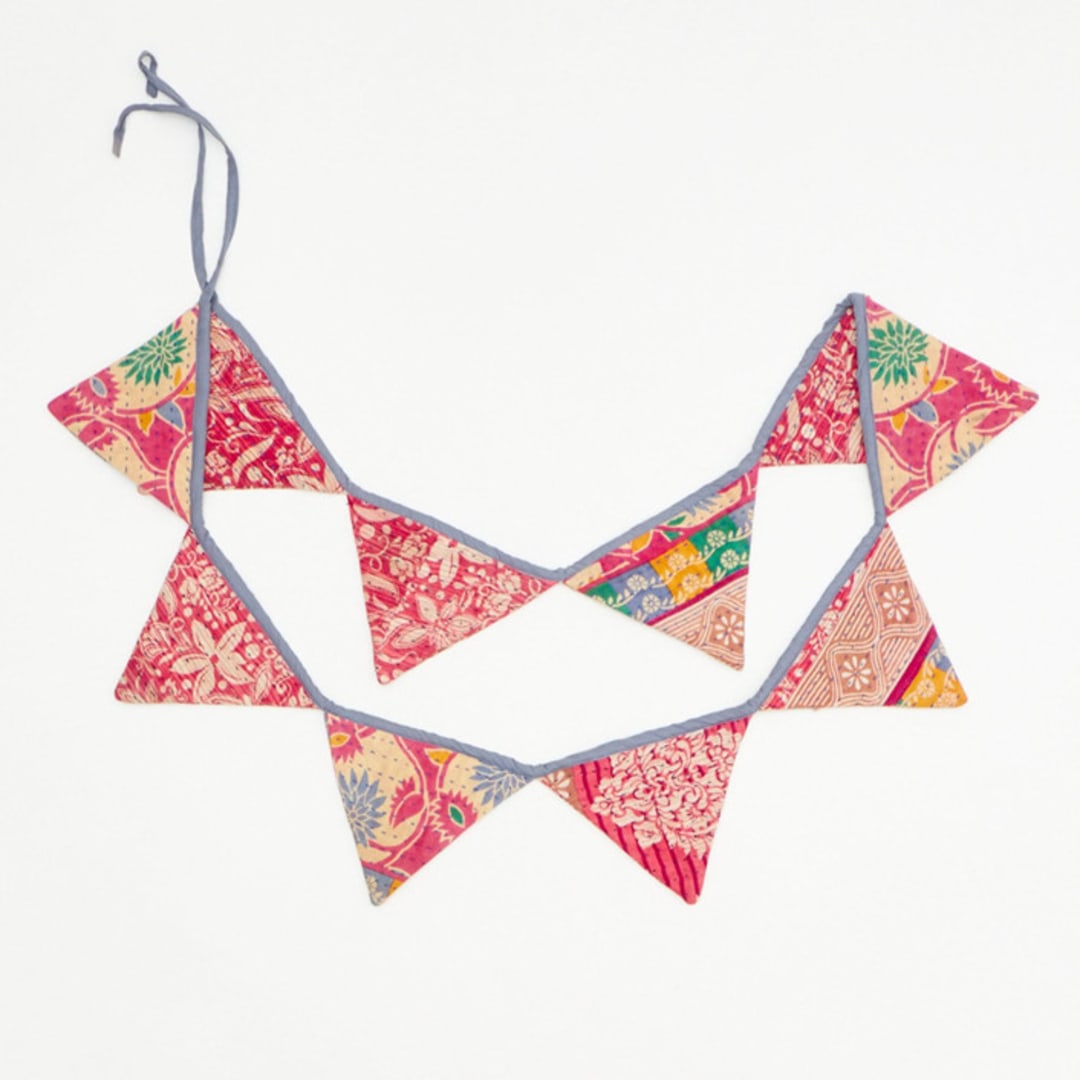 Kantha Pennant Banner - No. 240216