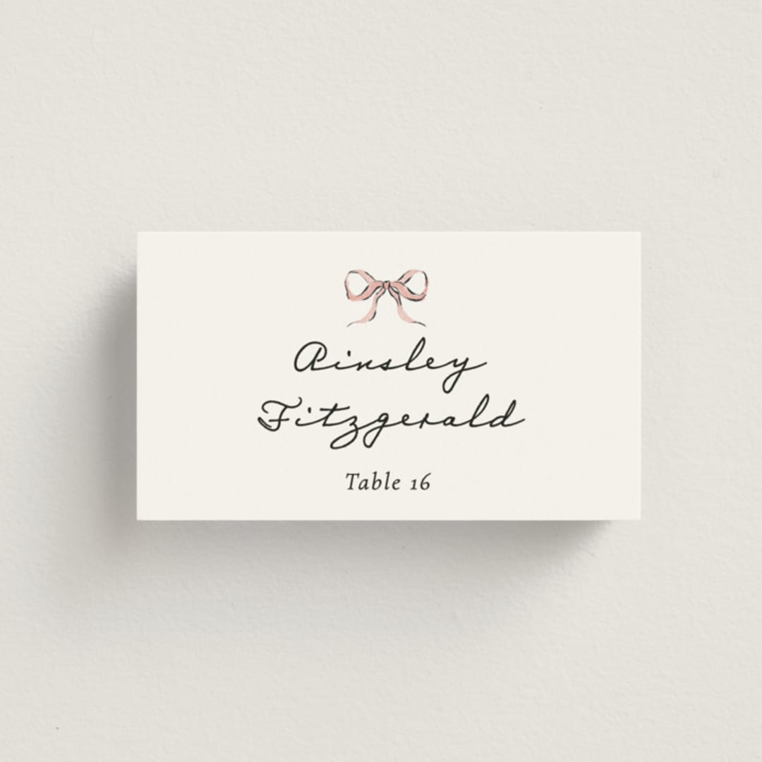"Hand illustrated Garden Gate" - Place Cards in Forest by Jackie Crawford - Front with Free Guest Printing