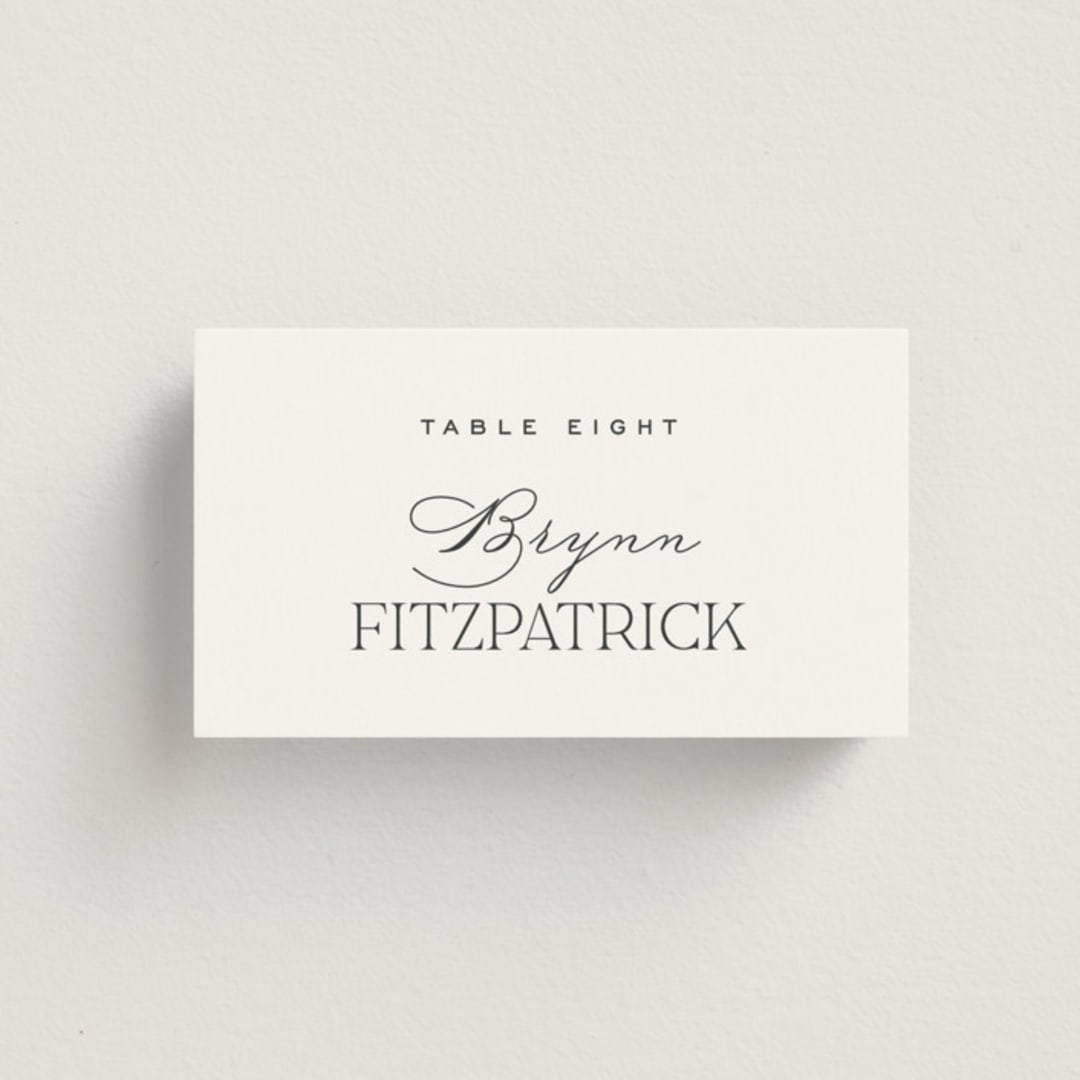 "Tendu" - Place Cards in Cloud by Carly Reed Walker - Front