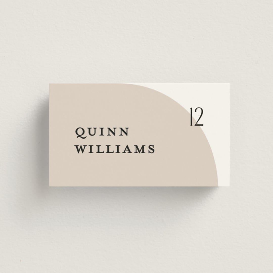 "Merge" - Place Cards in Cloud by Pixel and Hank - Front with Free Guest Printing
