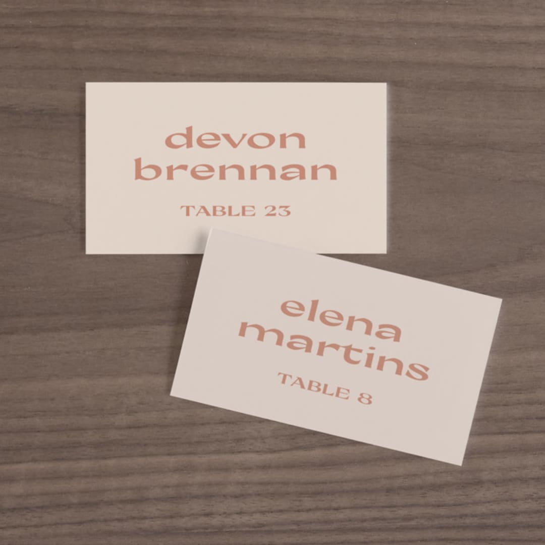 "margaux" - Place Cards in Sand by Lindsay Stetson Thompson - Front with Free Guest Printing