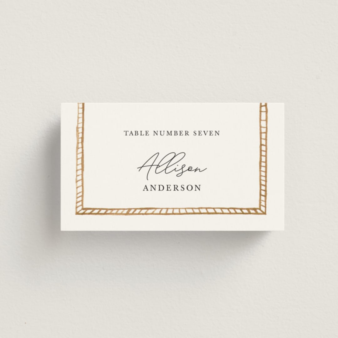 "Americana" - Place Cards in Sea by leslie hamer - Front with Free Guest Printing