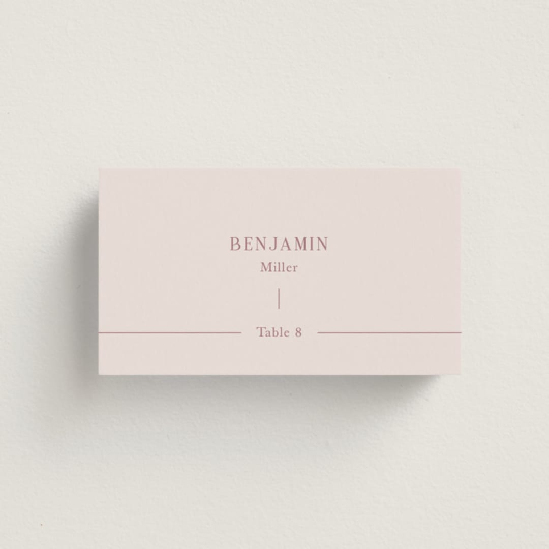 "Together" - Place Cards in Romance by Kristin Oliversen - Front with Free Guest Printing