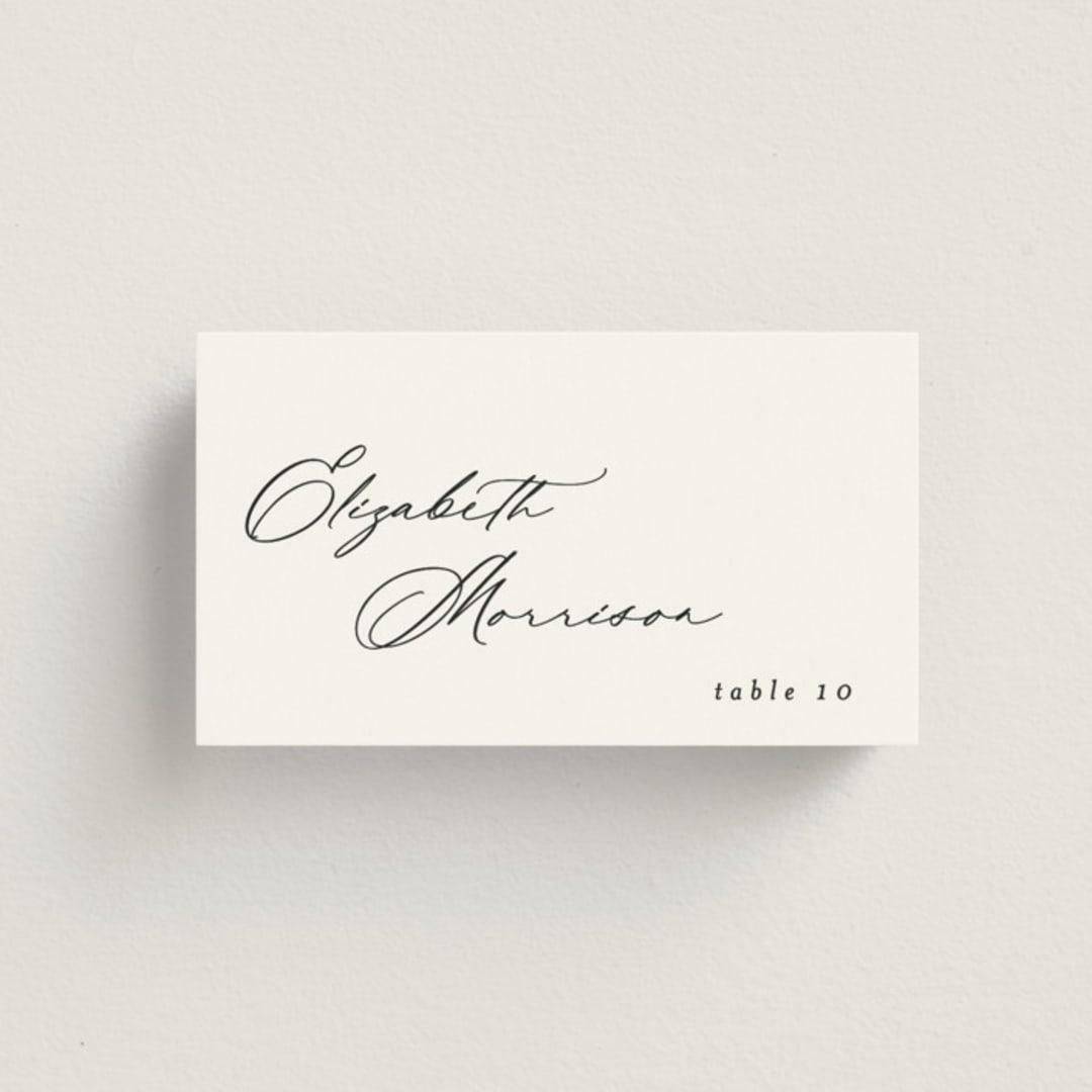 "kinkaid" - Place Cards in Cotton by Carolyn Nicks - Front