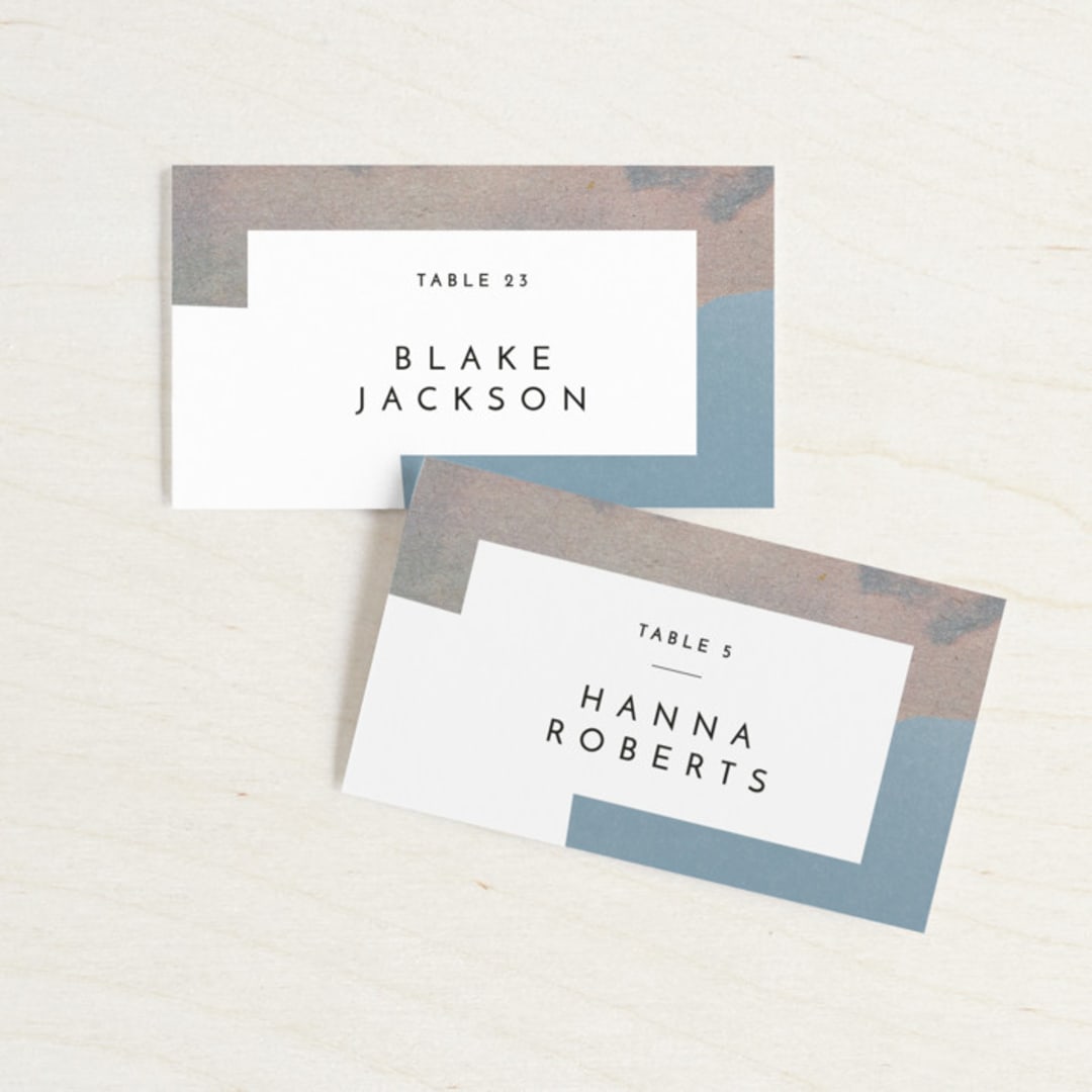 "sky poetry" - Place Cards in Daylight by Sumak Studio - Front with Free Guest Printing