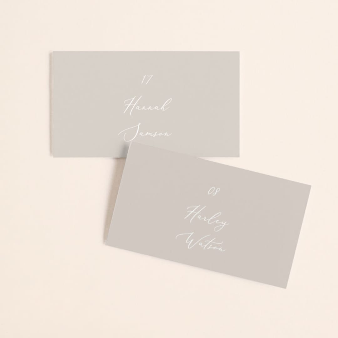 "So Inlove" - Place Cards in Cloud by Jhudy - Front with Free Guest Printing