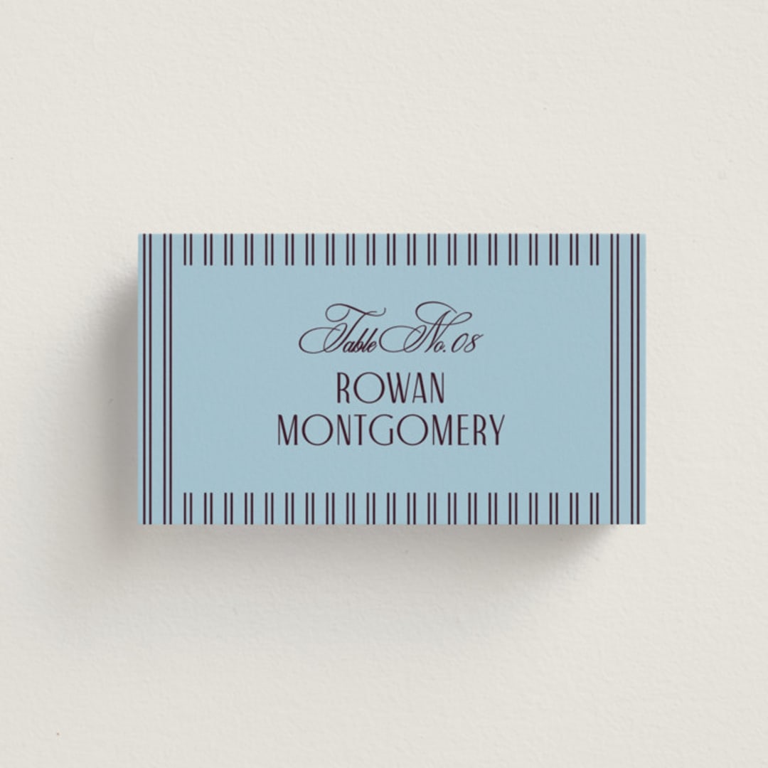 "sophisticate" - Place Cards in Plum by Owl and Toad - Front