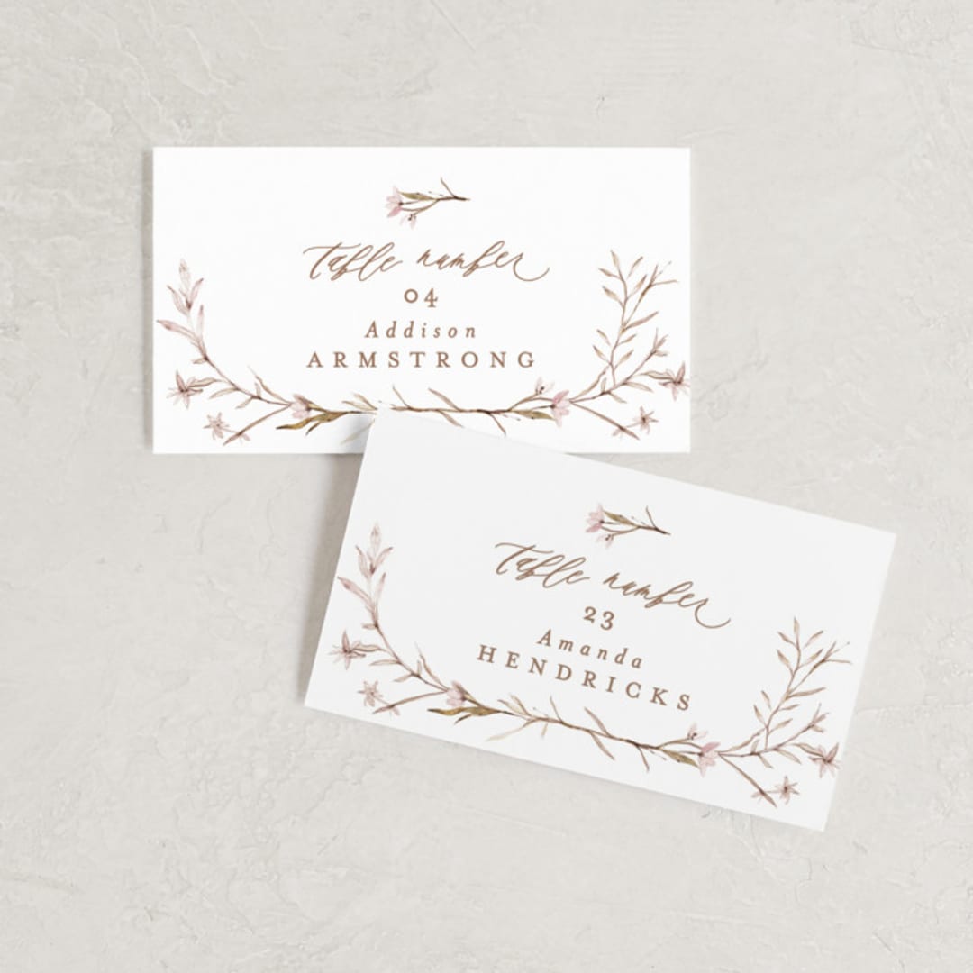 "ring box" - Place Cards in Sunset by Phrosné Barwood - Front with Free Guest Printing