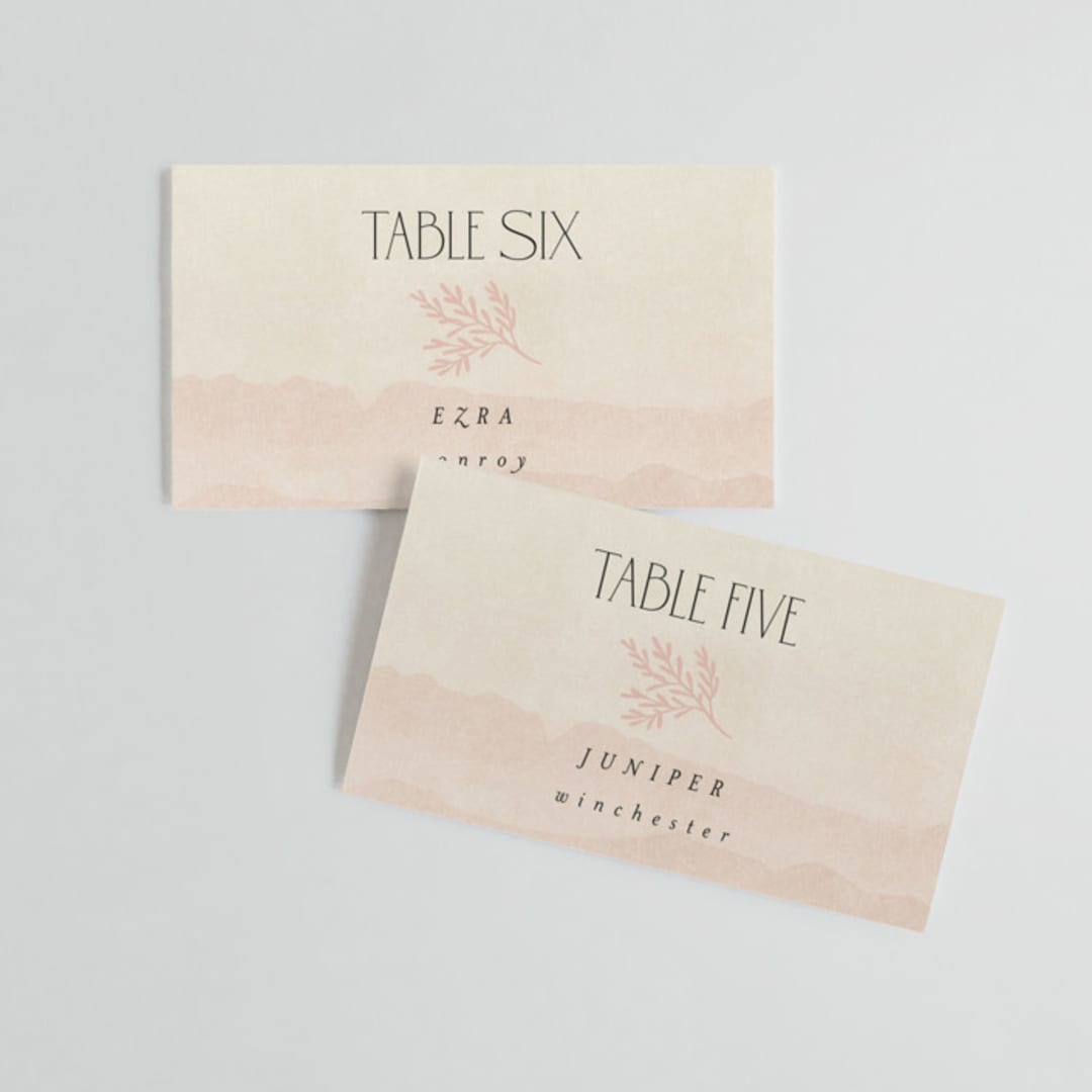 "desert dream" - Place Cards in Sand by Maja Cunningham - Front with Free Guest Printing