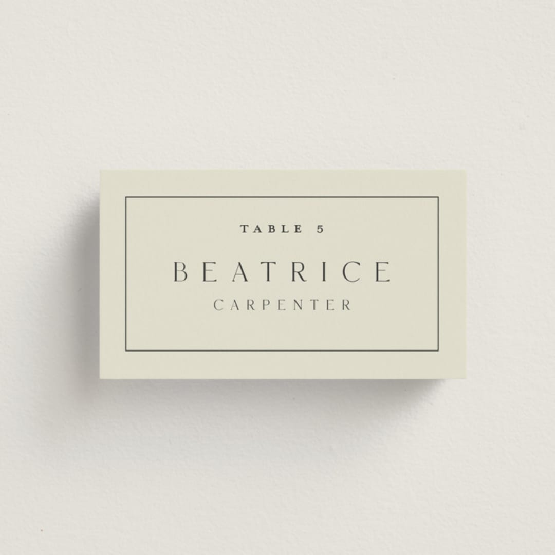 "Warm affection" - Place Cards in Ivory by Stacey Meacham - Front with Free Guest Printing