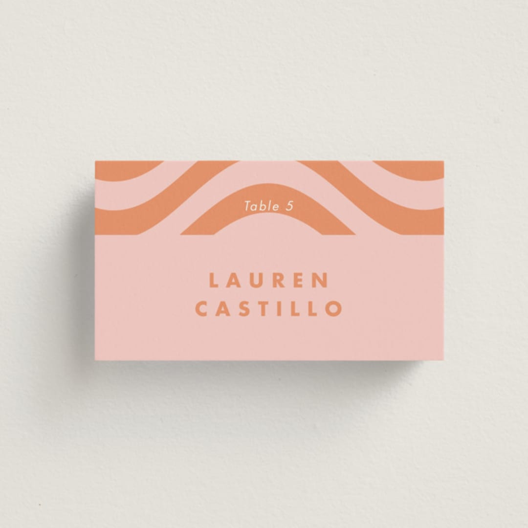 "Bubblegum" - Place Cards in Candy by Catherine Culvenor - Front with Free Guest Printing