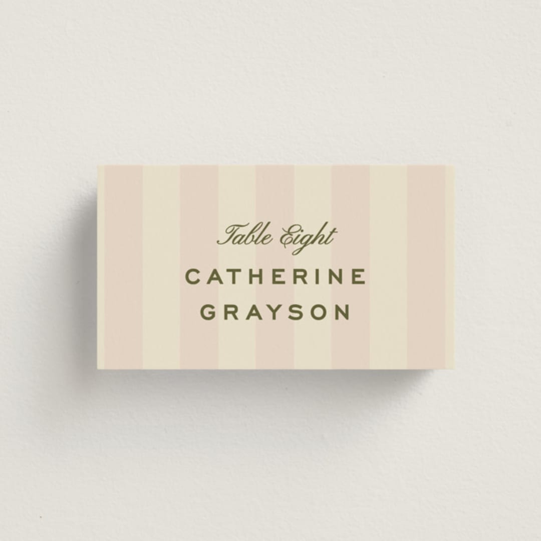 "hayden" - Place Cards in Blush by Ellen Schlegelmilch - Front
