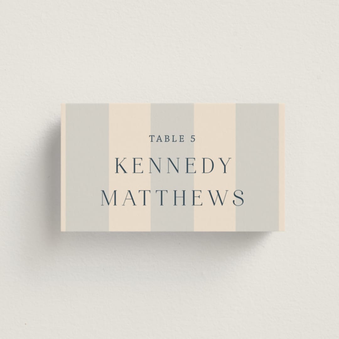"nautical nuptials" - Place Cards in Sea Breeze by Rebecca Durflinger - Front with Free Guest Printing