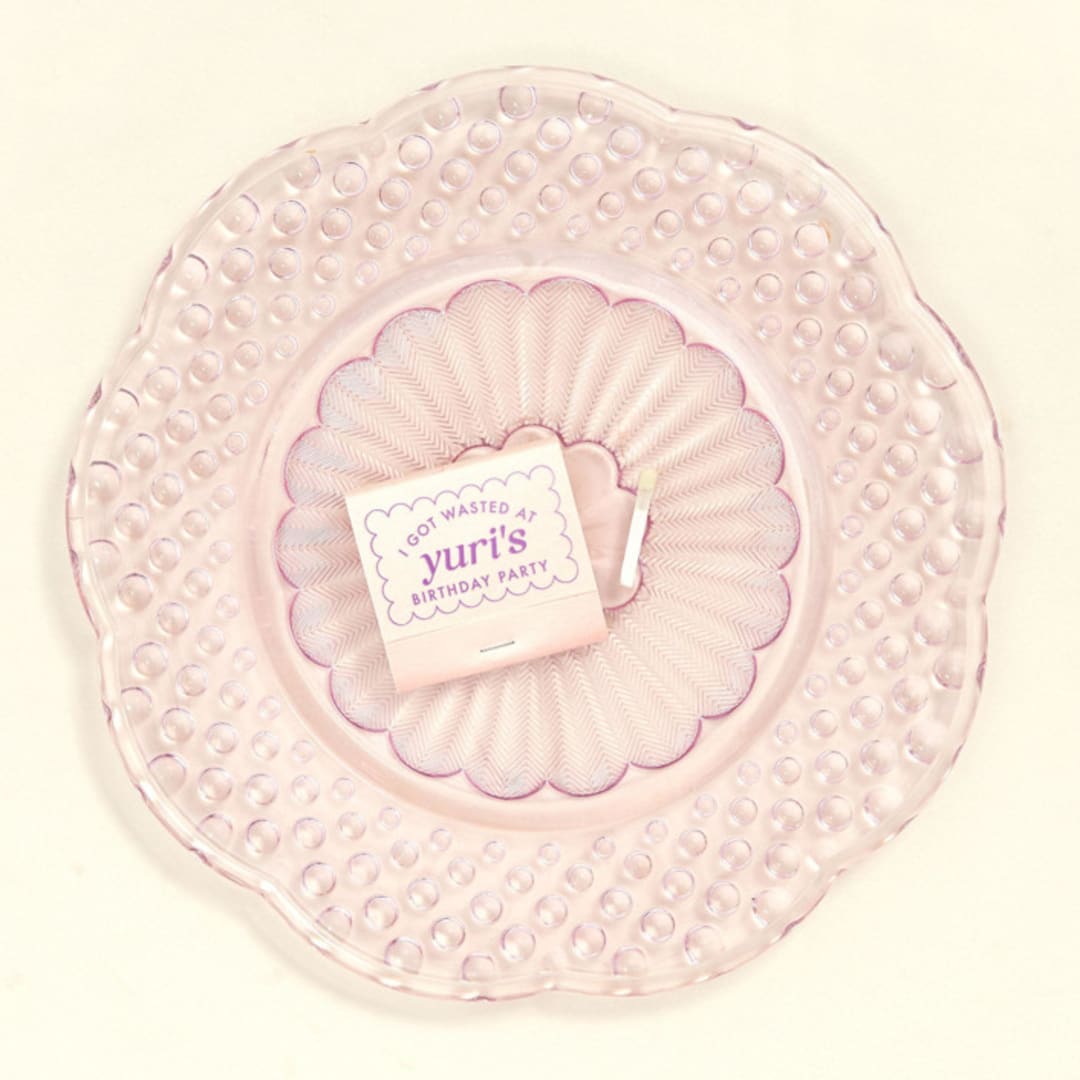 "Scallop Birthday Matchbooks, set of 50" - Party Matches and Matchbooks in white by ForYourParty