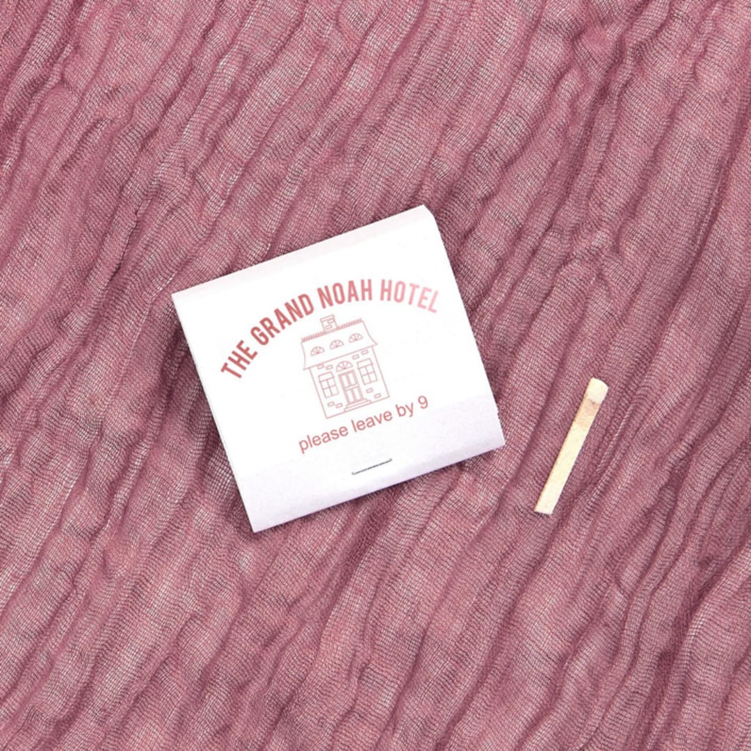 "Hotel Check Out Matchbooks, set of 50" - Party Matches and Matchbooks in white by ForYourParty