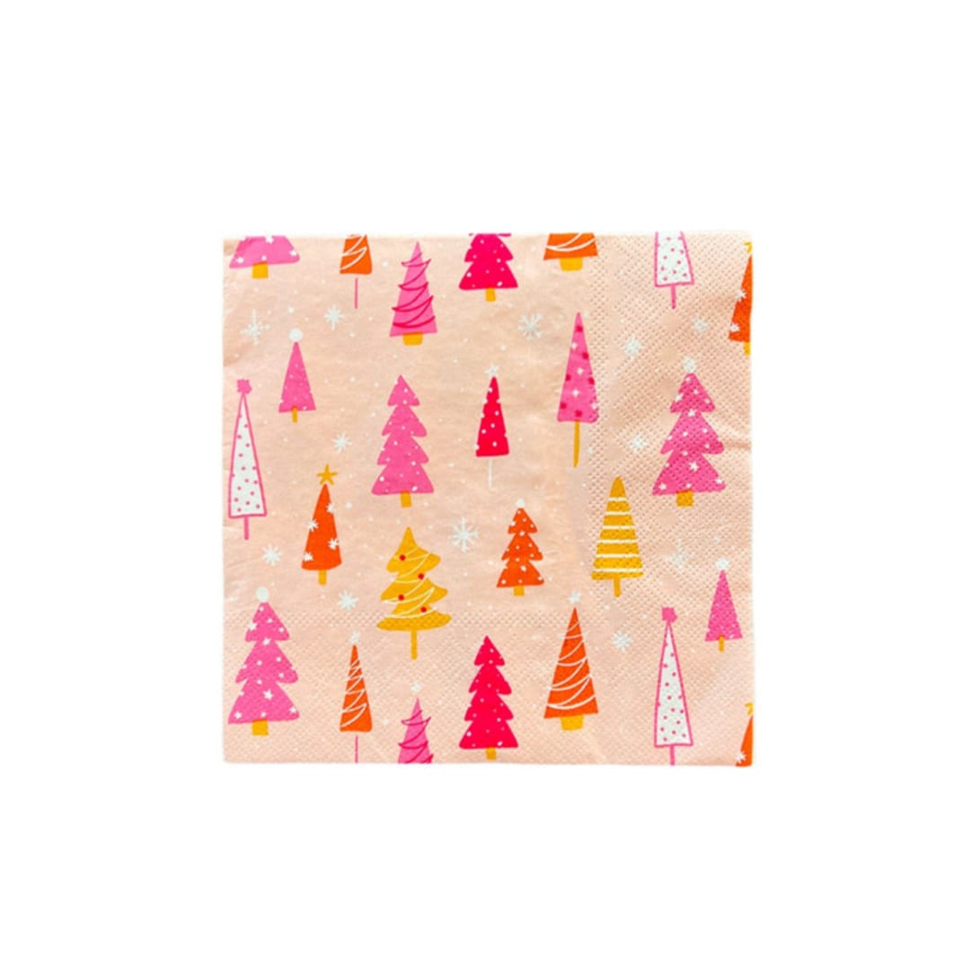 "Jingle All the Way Large Napkins - Set of 20" - Party Napkins in multicolor by Jollity and Co