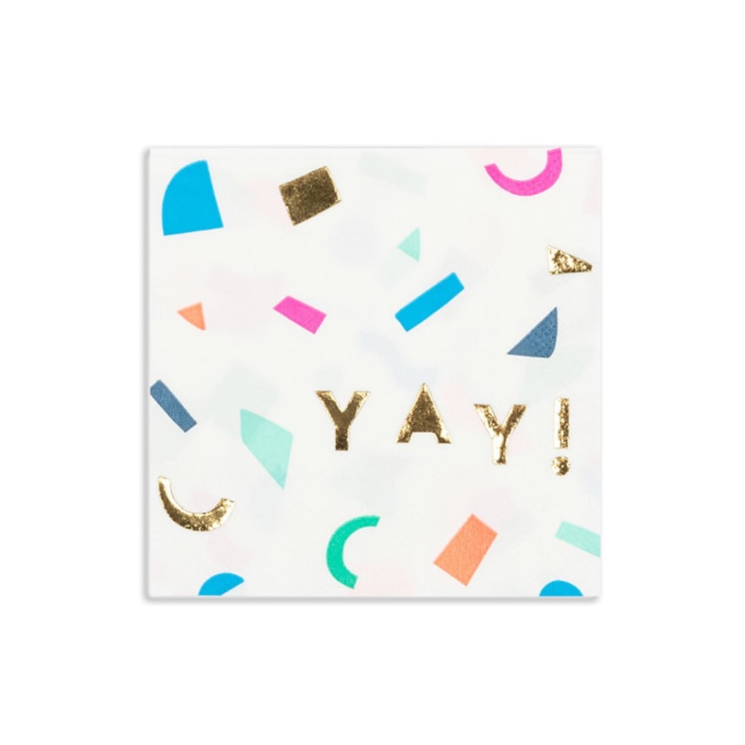 "Happy Everything Petite Napkins" - Party Napkins in multicolor by Jollity and Co
